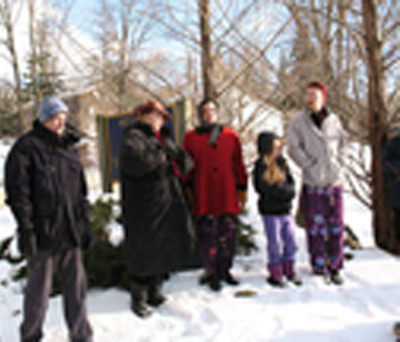 Abode Peace Pole Planting-January 11, 2008
