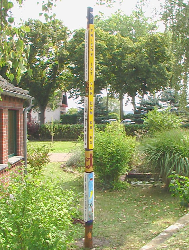 Peace Pole planted in former East Germany-November-2008