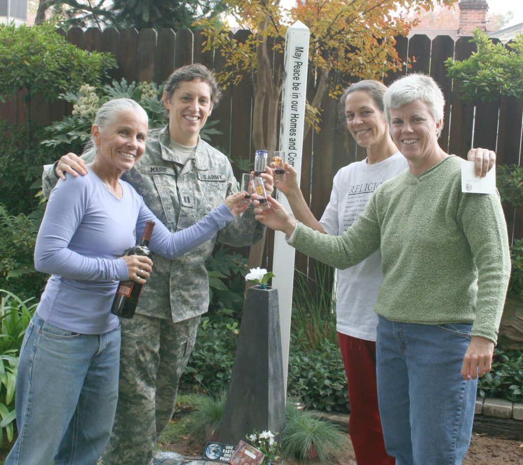 Peace Pole Dedication in honor of Veteran’s Day in Sacremento, California-November 11, 2008