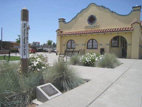 Peace Pole in Petaluma County, California-USA