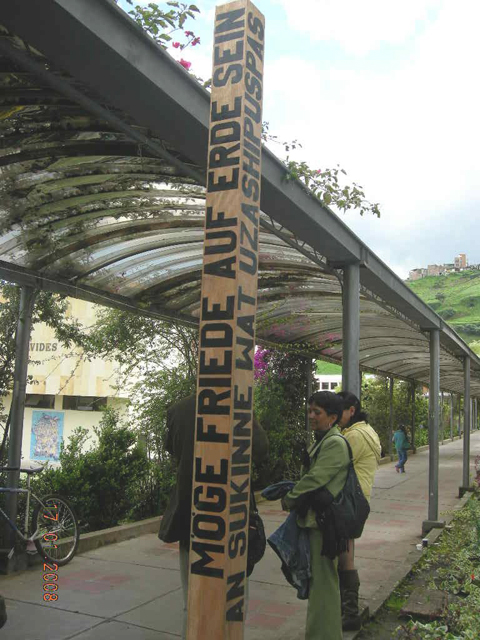 Peace Pole  by Energy for Peace Organization-Colombia