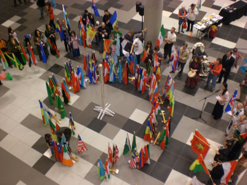 Peace Pole and WPFC presented at the Council for a Parliament of the World’s Religions Symposium-Melbourne, Australia