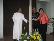 Peace Pole at La Salle College, Lipa City, Philippines