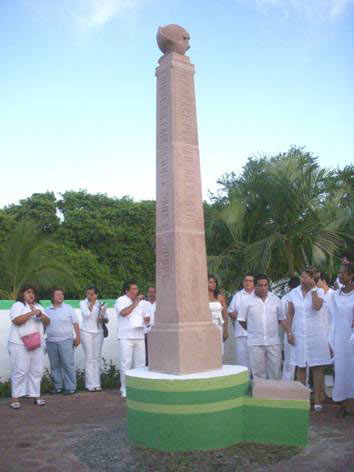 Peace Pole and IDP in Ixtapa-Zihuatanejo, MEXICO
