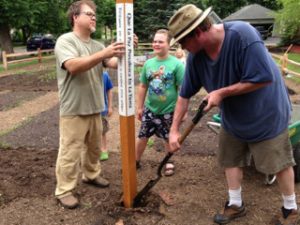 Corcoran-Community-Garden-Peace-Pole-planting-Minnesota-USA_02