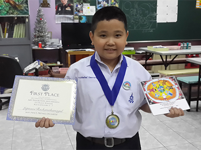 Laptawi Rachatathamagul - 7 years old - First Place Winner.