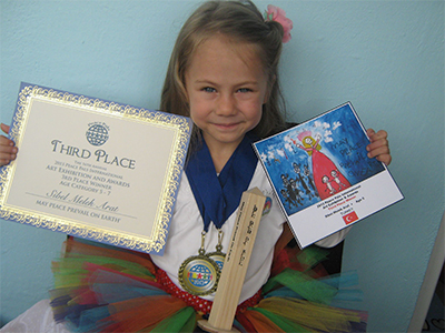 Sibel Melek Arat - Age 5 from Turkey - Third Place