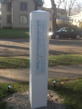 Peace Pole Little Free Library 1