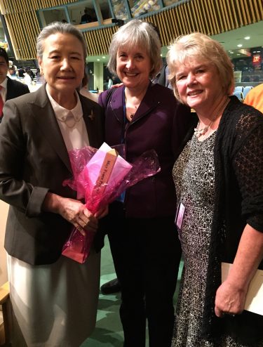 Mrs. Ban, Rev. Deborah Muldow & Monica Willard (from left to right)