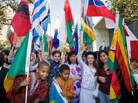 youth may peace prevail on earth flags un