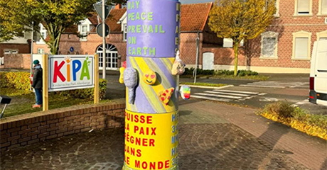 The Altenberge Children’s Rights Park gets artists created Peace Pole – Altenberge, GERMANY