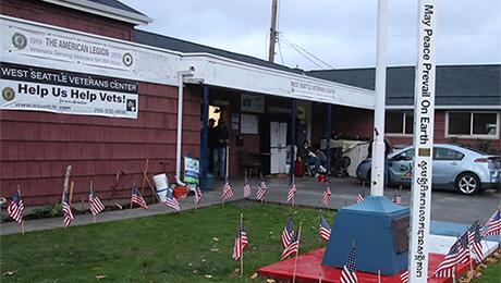 VETERANS DAY 2023 Peace Pole dedicated at American Legion Post 160 Seattle WA – USA