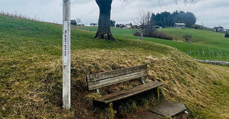 Ten Peace Poles in stalled a decade ago on hiking trail in Canton of St. Gallen – SWITZERLAND
