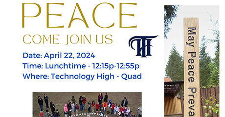 Peace Poles for Peace-Technology High School, Rohnert Park, California – USA