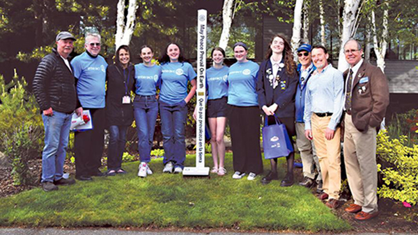 Hood River Rotary Peace Pole for 2024,  Oregon, USA