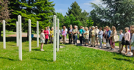 Eight Peace Poles planted at ‘Peace Meadow’ in Bratislava-Slavin, SLOVAKIA